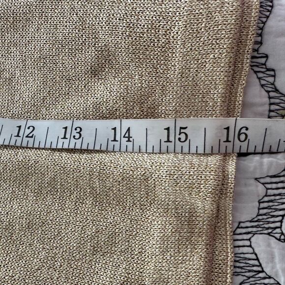 ST JOHN Gold Shimmering Tank Top - Picture 5 of 6